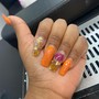 Short Nail Art Fill In