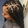 Feeding Cornrow braids