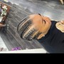 Man Bun/ Top Braids