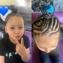 Kid's Cornrows with Hair (depending on hair length)