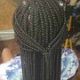 large knotless Box Braids