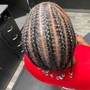 Men's straight back braids