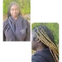 Medium Knotless Braids w/ Peek-A-Boo Color