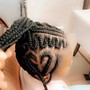 Fulani Braids with curly hair