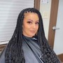 Large Knotless braids (waist length)