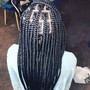 Small box braids (waist length)