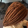 Small box braids (waist length)