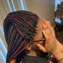 Large box braids mid back