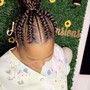 Jumbo straight back braids