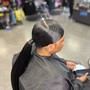 Sleek SHE ponytail/or braided ponytail