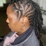 Flat Twist style W/o Hair Added