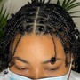 Flat  Twists style W/ hair added