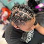 Kid braided style with hair added