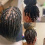 Straight back Cornrows (2-3)