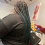 Boho Knotless Braids w/human hair