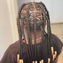 Small straight back braids