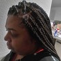 Feed In Small French Braids