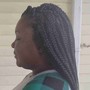 Feed In Small French Braids