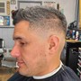 Haircut with lineup