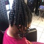 Box Braids edge retouch