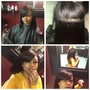 Virgin Relaxer, trim and style