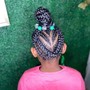 Kid's two braids