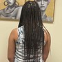 Medium Knotless box braids