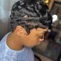 Pixie cut /relaxer /color /style