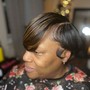 Pixie cut /relaxer /color /style