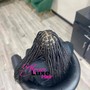 Medium sized knot less Braids