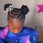 Kids Bantu knot ponytail remix