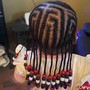 Cornrows with beads