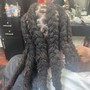 Large knotless Braids