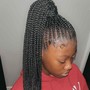 Medium knotless braids