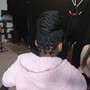 Crochet Braids (pre-braided or twisted hair)