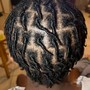 Cornrows with hair extensions