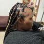 Twists with braiding hair