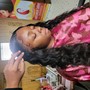 Lace closure sew-in