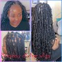 Distress locs long