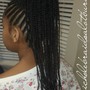 1 Layer Cornrows Straight Back