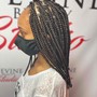 Large Knotless Box Braids