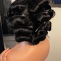 Updo on wig