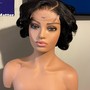 Updo on wig