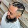 Two Men’s Cornrows Braids