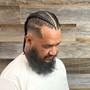 Two Men’s Cornrows Braids