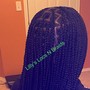 Quick Weave half up half down ponytail