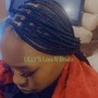 Quick Weave half up half down ponytail