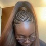 Feed-In Braids w/ Ponytail