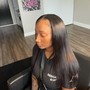 Half up Half down (sew in)