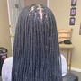 Box braids medium butt length